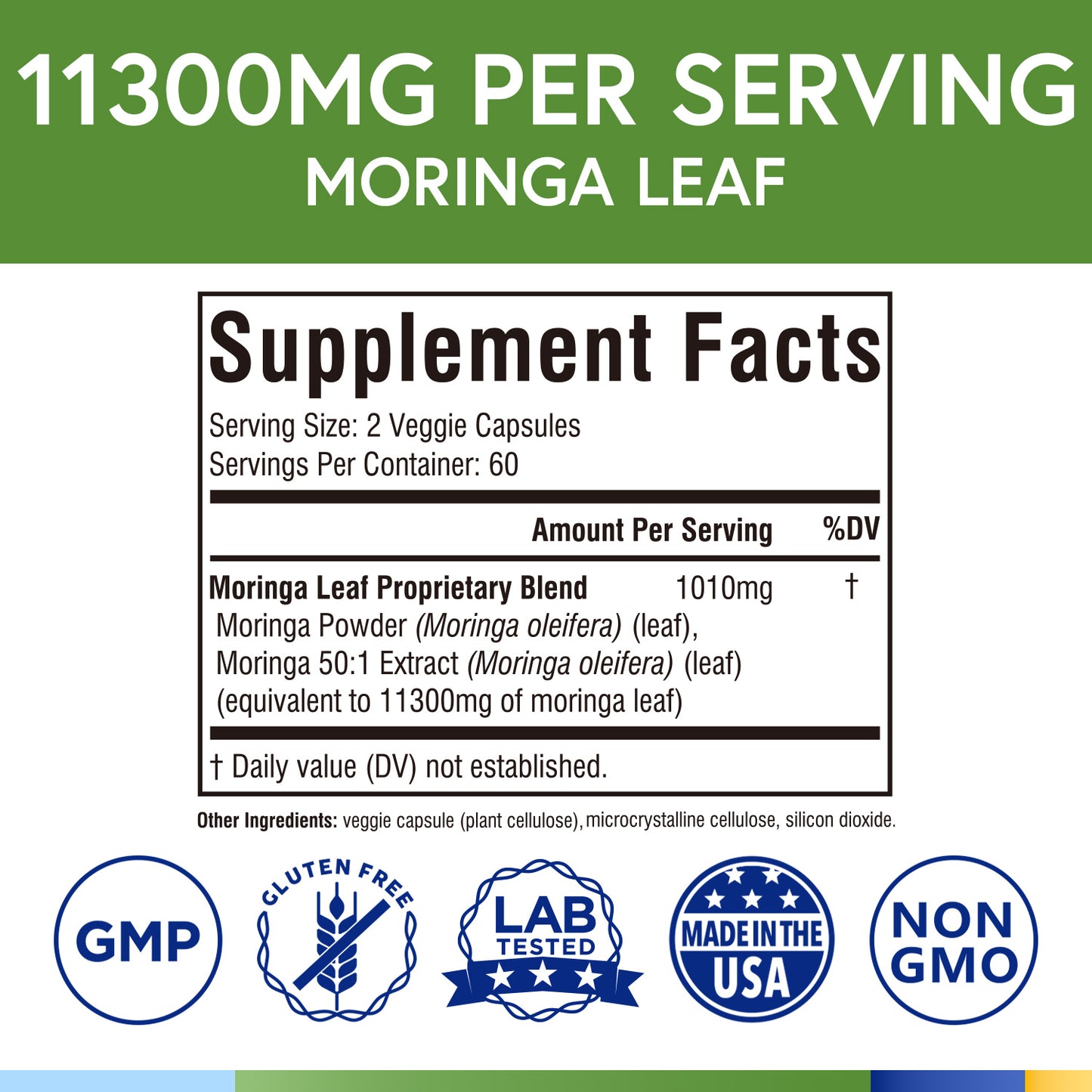 Moringa 11000mg 120 Capsules