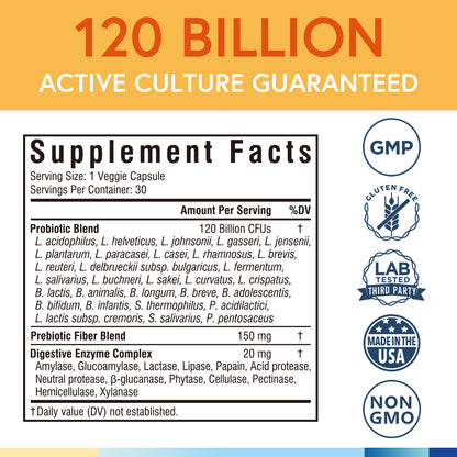 Probiotic 120 Billion CFUs