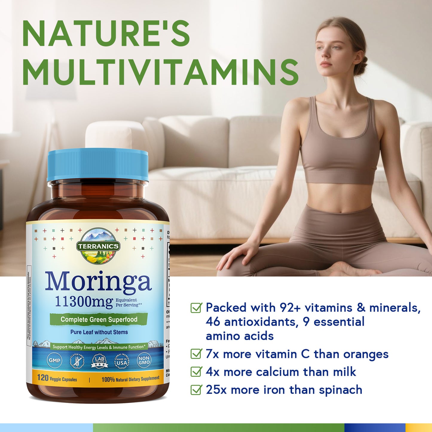 Moringa 11000mg 120 Capsules